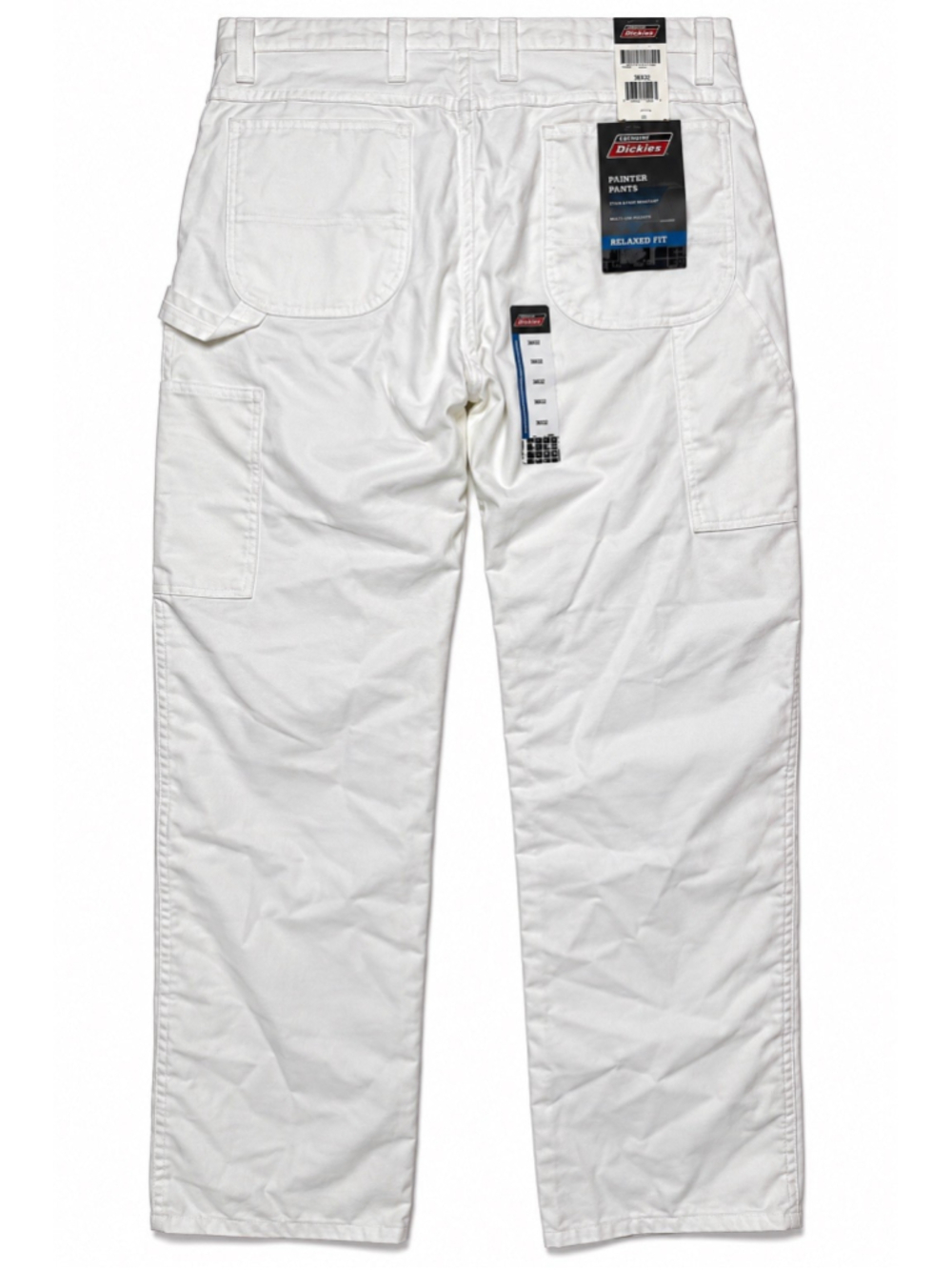 Genuine Dickies White Painter Pants NEW Relaxed Fit Utility Work Trousers 38x32